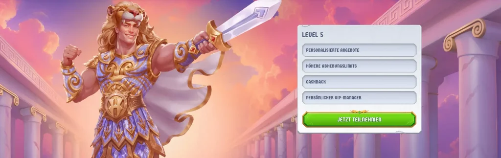 Romibet Casino VIP Programm Level 5 mit personalisierten Angeboten und Cashback